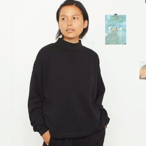 Entireworld Mockneck Sweatshirt E 2, Black, XS